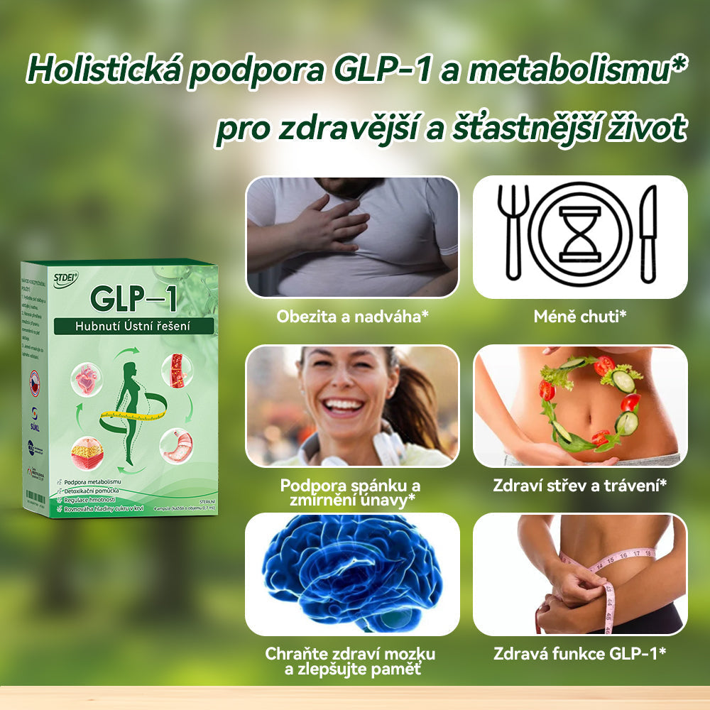 🌿 Oficiální obchod ČR | STDEI® GLP-1 8-v-1 Fit & Vital Řešení (Jednou denně, viditelné změny za 7 dní) ✅ Obezita, kardiovaskulární zdraví, cukrovka, spánková apnoe, zdraví střev, problémy se klouby a další
