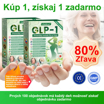 🧑‍⚕️🧑‍⚕️BuildLeaf® GLP-1 8-v-1 Fit & Vital Perorálny Roztok (Len raz denne, viditeľné zmeny už za 7 dní) Pre obezitu, kardiovaskulárne ochorenia, cukrovku, spánkové apnoe, zdravie čriev, problémy s kĺbmi a ďalšie