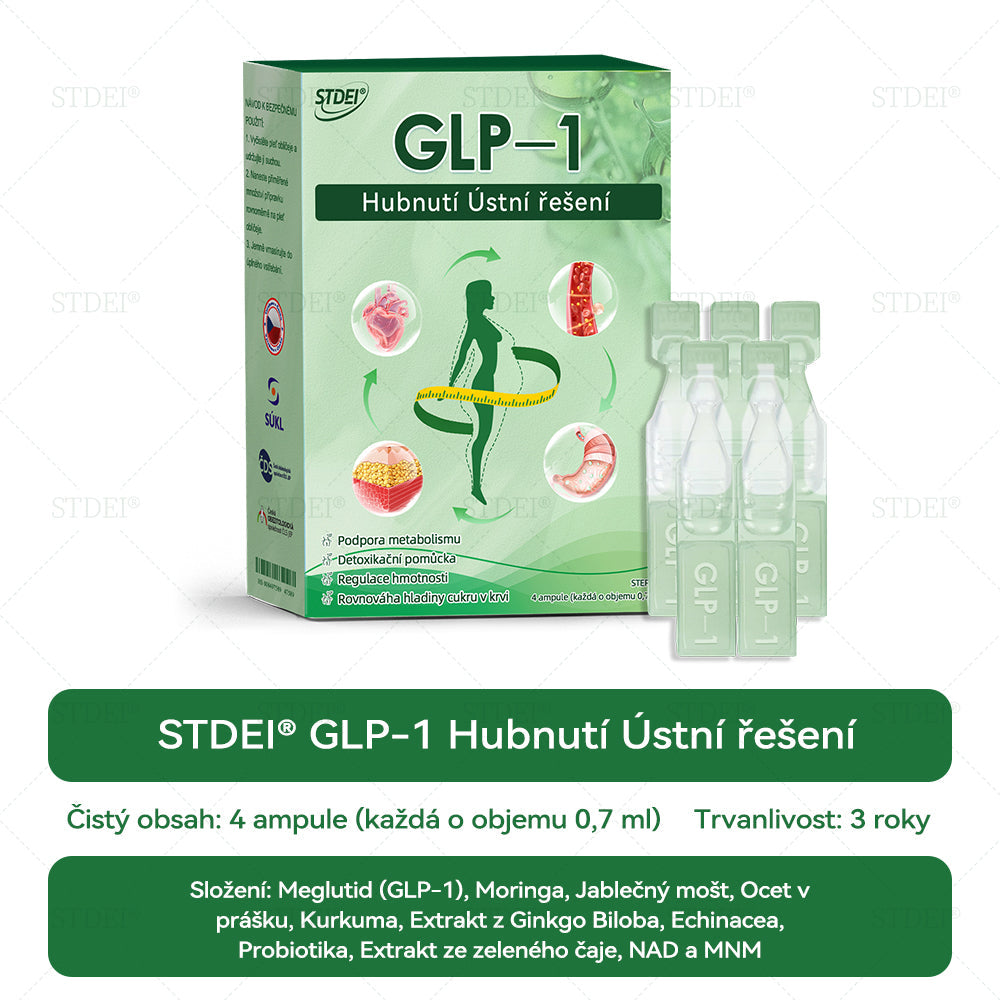 🌿 Oficiální obchod ČR | STDEI® GLP-1 8-v-1 Fit & Vital Řešení (Jednou denně, viditelné změny za 7 dní) ✅ Obezita, kardiovaskulární zdraví, cukrovka, spánková apnoe, zdraví střev, problémy se klouby a další