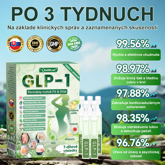 🧑‍⚕️🧑‍⚕️BuildLeaf® GLP-1 8-v-1 Fit & Vital Perorálny Roztok (Len raz denne, viditeľné zmeny už za 7 dní) Pre obezitu, kardiovaskulárne ochorenia, cukrovku, spánkové apnoe, zdravie čriev, problémy s kĺbmi a ďalšie