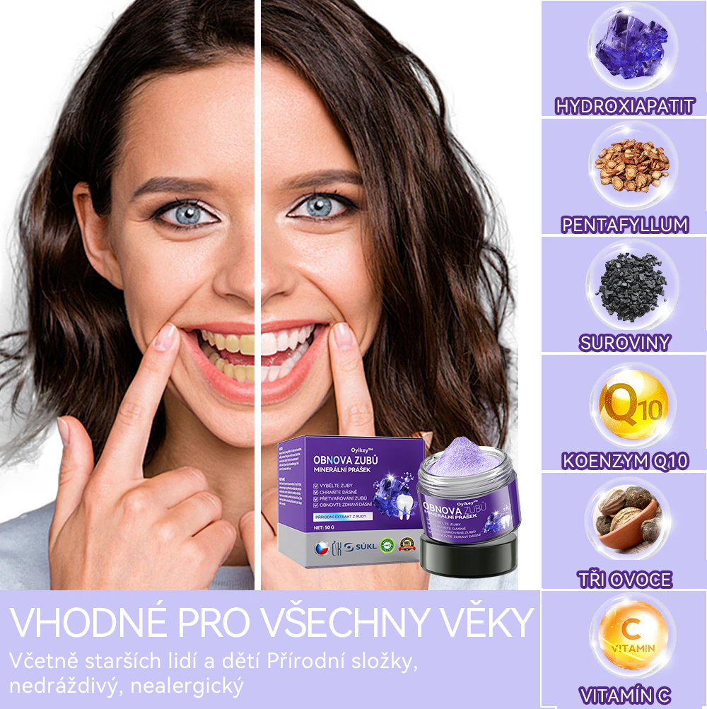 [✅Oficiální obchod.]𝐎𝐲𝐢𝐤𝐞𝐲™ Prášek na obnovu zubní minerálů 💥💥 – produkt pro péči o ústní dutinu (doporučeno odborníky České stomatologické komory, ČSK).