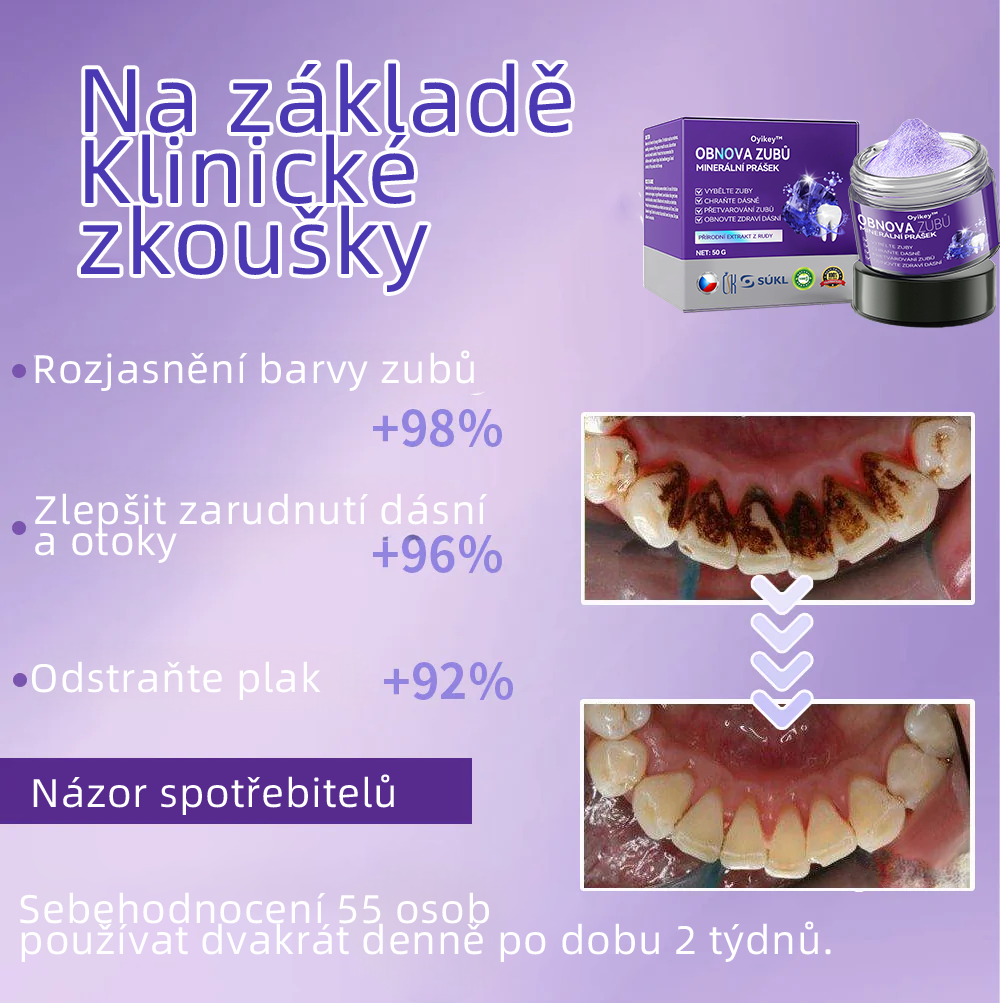 [✅Oficiální obchod.]𝐎𝐲𝐢𝐤𝐞𝐲™ Prášek na obnovu zubní minerálů 💥💥 – produkt pro péči o ústní dutinu (doporučeno odborníky České stomatologické komory, ČSK).
