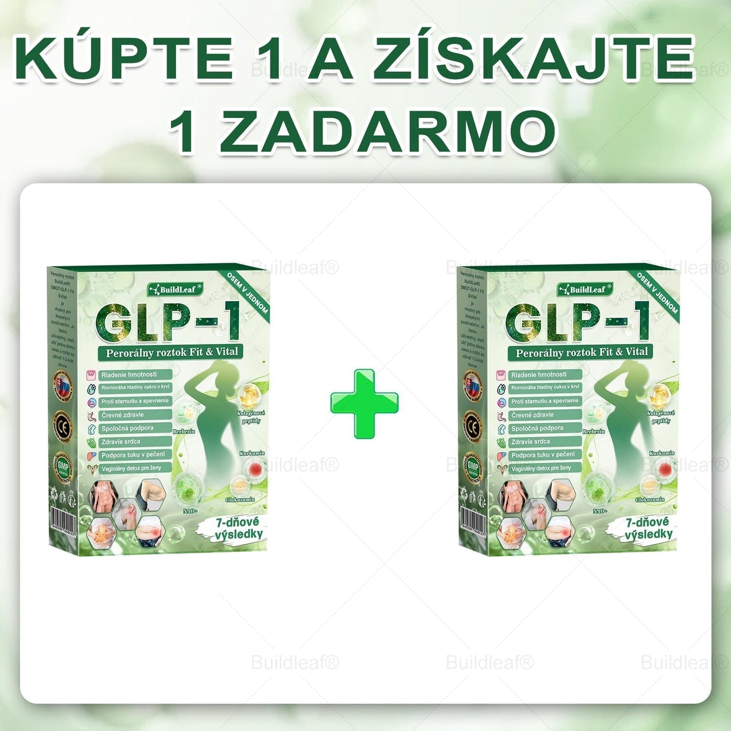 🧑‍⚕️🧑‍⚕️BuildLeaf® GLP-1 8-v-1 Fit & Vital Perorálny Roztok (Len raz denne, viditeľné zmeny už za 7 dní) Pre obezitu, kardiovaskulárne ochorenia, cukrovku, spánkové apnoe, zdravie čriev, problémy s kĺbmi a ďalšie